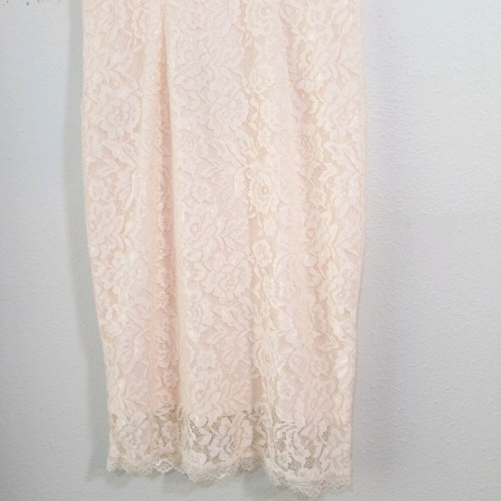 NWT Yoins pastel pink lace bodycon halter dress S - Picture 8 of 16